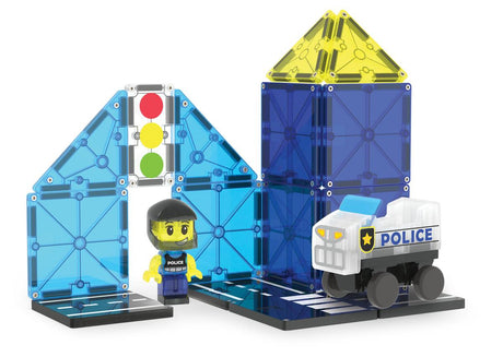 Magna-Tiles - Police Patrol™ 20 Piece Set (90353) Magna Tiles