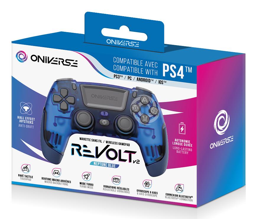 Oniverse - Wireless Controller Revolt V2 BT Wasp - PS4 (Blue) Geekd