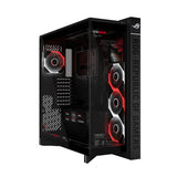 ASUS ROG CRONOX GR801 CURVE TG ARGB BLACK – set skråt forfra (vinkel 3)