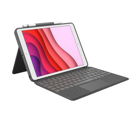 Logitech - Combo Touch for iPad 7th generation - GRAPHITE Nordic