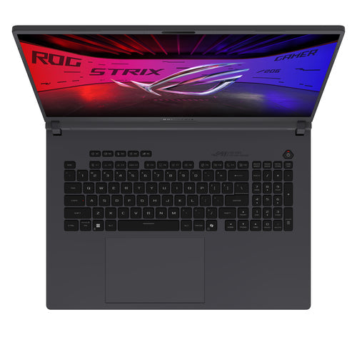 ASUS ROG Strix G18 G815JPR-S9038W – taster og arbejdsflade set ovenfra
