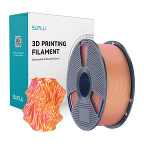 Sunlu PLA+ Silk Dual Color filament – pink/guld, 1,75 mm, 1 kg