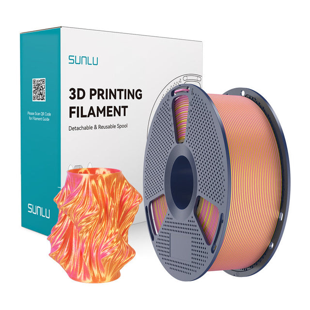 Sunlu PLA+ Silk Dual Color filament – pink/guld, 1,75 mm, 1 kg