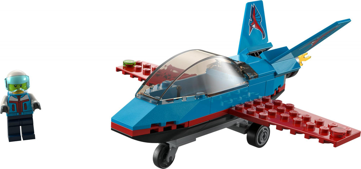 LEGO 60323 City Stunt Plane Construction Toy (Aerobatic Airplane, Airplane Toy with Pilot Minifigure, Creative Gift for Children Aged 5+) LEGO