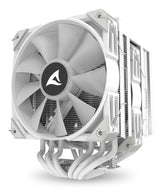 Sharkoon A60 RGB White 260W TDP 6-Heatpipe Dual Tower Dual 120mm PWM FDB ARGB CPU Air Cooler Sharkoon