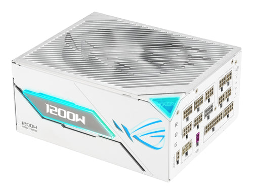 ASUS ROG Thor 1200P3 White Gaming E – 1200 W PSU – hvid strømforsyning med blæser og modulære stik