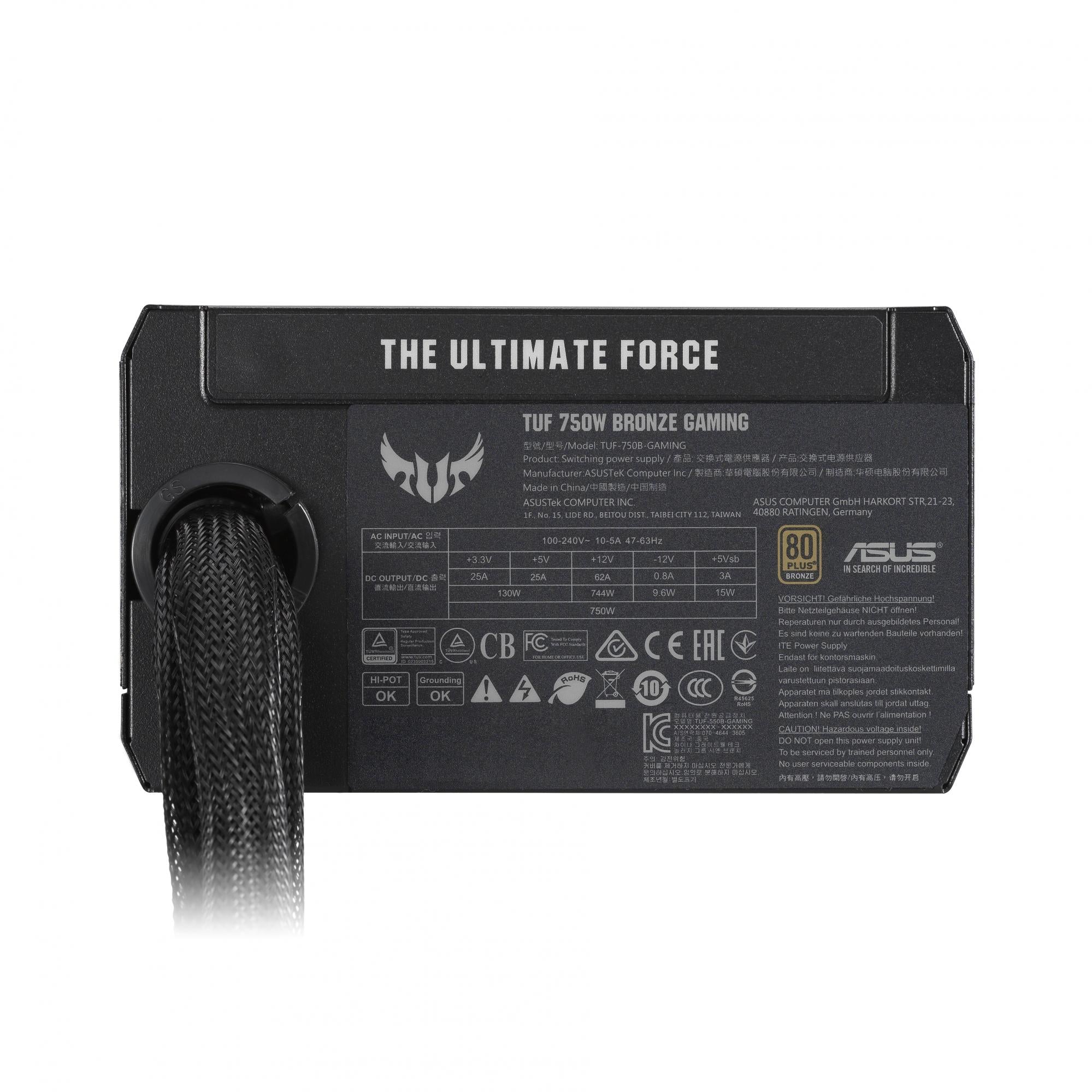 ASUS TUF GAMING 750W 80+ Bronze Power Supply ASUS