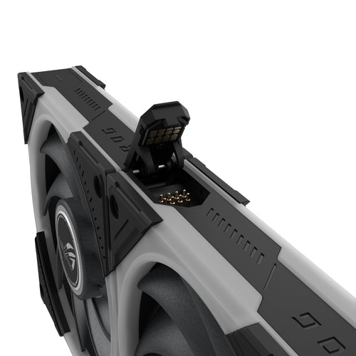 ASUS ROG Eurux GR120 ARGB Fan Single Pack – nærbillede af produktets detaljer (vinkel 4)