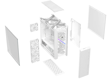 ASUS ROG STRIX HELIOS II GX601S, Tower Case White, Tempered Glass