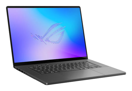 ASUS ROG Zephyrus G16 GU606AP-TB042W – set skråt forfra; tastaturlayout illustrativt