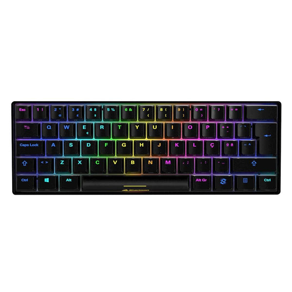 Sharkoon SKILLER SGK50 S4 mekanisk tastatur – sort, Kailh Red, PT-layout