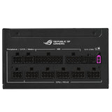 ASUS ROG Strix 850W Platinum – modulære kabelstik set forfra