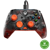 Turtle Beach Rematch Core – Xbox/PC – Ghost Black Camo/Orange – transparent camo-controller med orange knapper