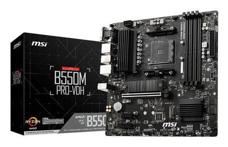 MSI B550M PRO-VDH bundkort - AM4, micro-ATX - visning 1