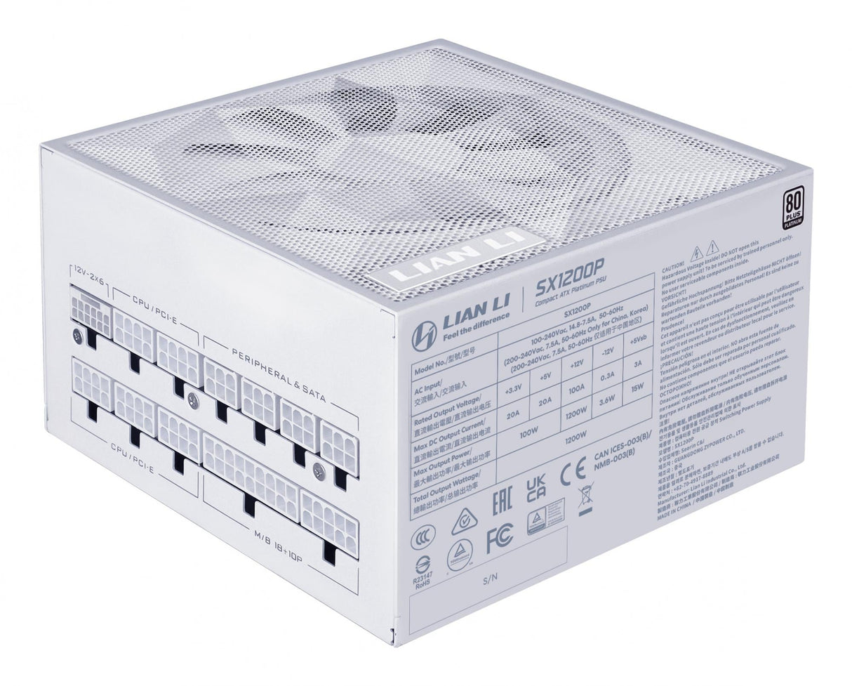 Lian Li SX ATX Platinum PSU, 1200W - White Lian Li