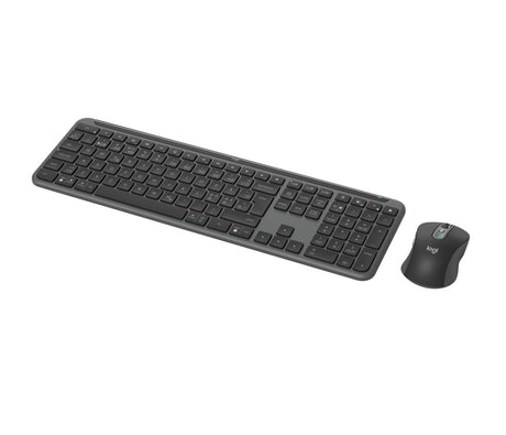 Logitech - Signature Slim Wireless Keyboard and Mouse Combo MK950 Graphite Nordic