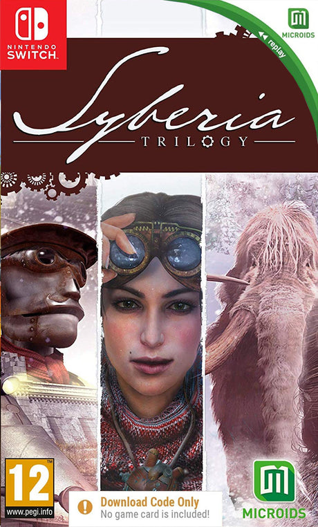Syberia Trilogy (Code in Box) – Nintendo Switch-emballage