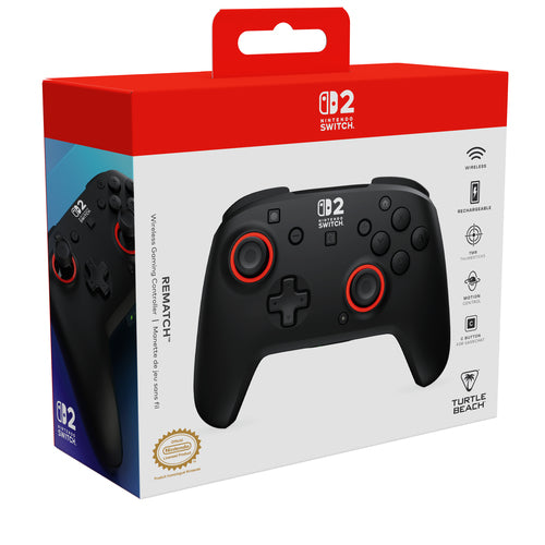 Turtle Beach Rematch Wireless – Switch-controller – Sort – emballage skråt forfra