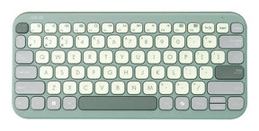 ASUS Marshmallow Keyboard KW100 – taster og arbejdsflade set ovenfra; tastaturlayout illustrativt