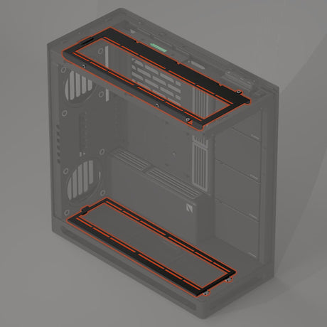 HAVN HS 420 Fan Brackets for 360mm Radiator - White HAVN