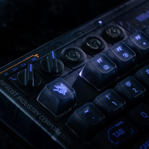 8BitDo Retro 87 Mecha Break – mekanisk tastatur, engelsk – Drejeknapper og funktionstaster