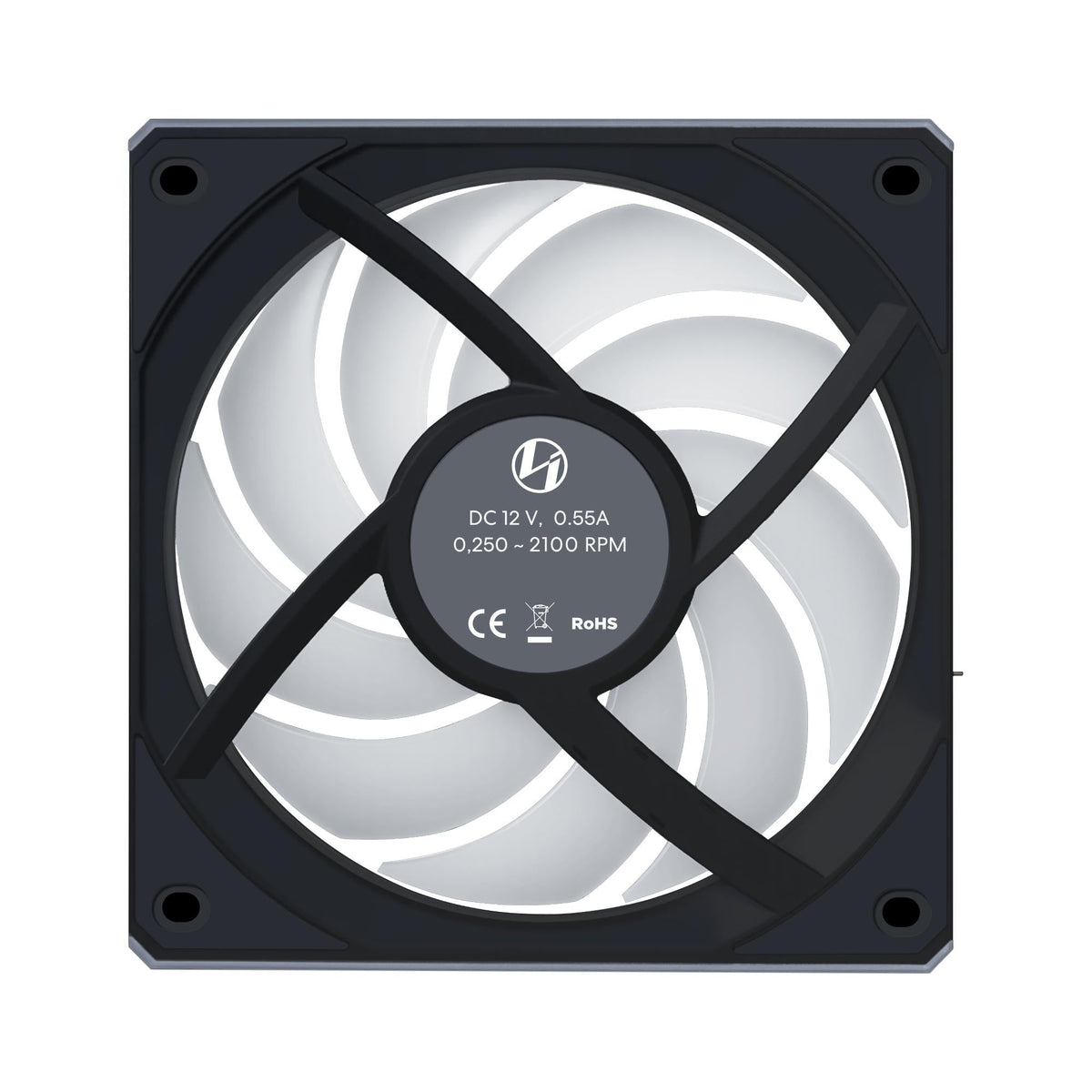 Lian Li UNI FAN CL Wireless Reverse Fan, 3-Pack - 120mm, Black Lian Li