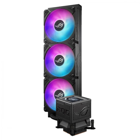 ASUS ROG RYUJIN III 360 ARBG EXTREME AiO Liquid Cooler w. 3.5" LCD, Asetek Emma Gen8 V2 pump, magnetic ROG ARGB fans ASUS