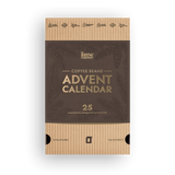 The Brew Company kaffejulekalender 2026 – 25 × 50 g hele bønner – kalenderens lukkede emballage