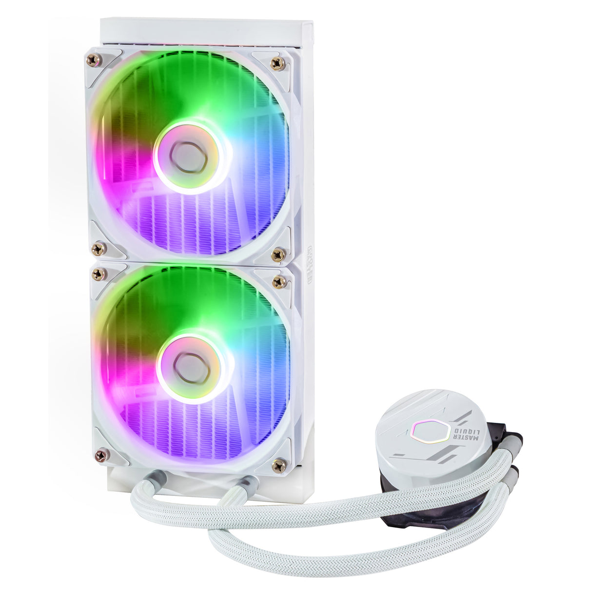 Cooler Master MasterLiquid Lite 240L Core ARGB Processors flydende kølesystem 1-pack Hvid 120 mm