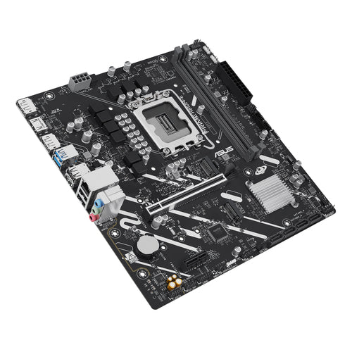 ASUS PRIME H810M-E-CSM set fra siden af udvidelsespladserne