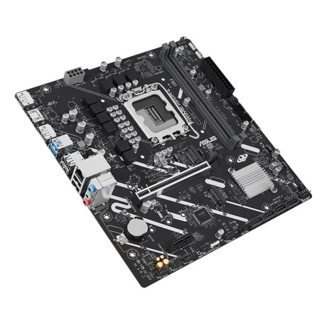 ASUS PRIME H810M-E-CSM set fra siden af udvidelsespladserne