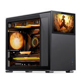 Jonsbo D31 Screen mATX Case, Tempered Glass - Sort