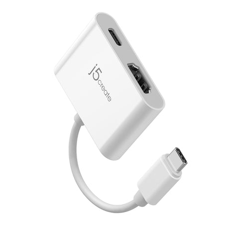 j5create JCA152-N – USB-C til HDMI med PD-opladning – HDMI og USB-C i nærbillede