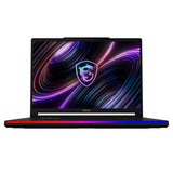 MSI Raider 16 Max HX B2WJ-414FRY – bagside af skærm og kabinet