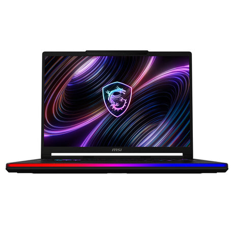 MSI Raider 16 Max HX B2WJ-414FRY – bagside af skærm og kabinet