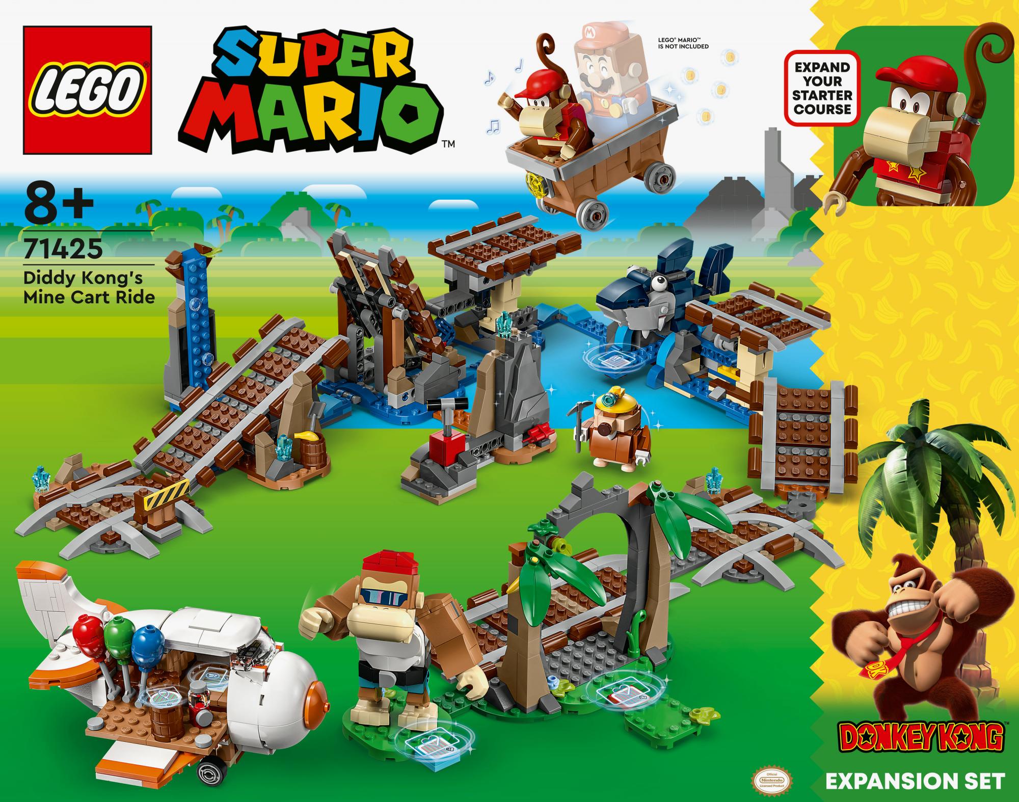 LEGO Super Mario - Diddy Kong's Mine Cart Ride Expansion Set (71425) LEGO