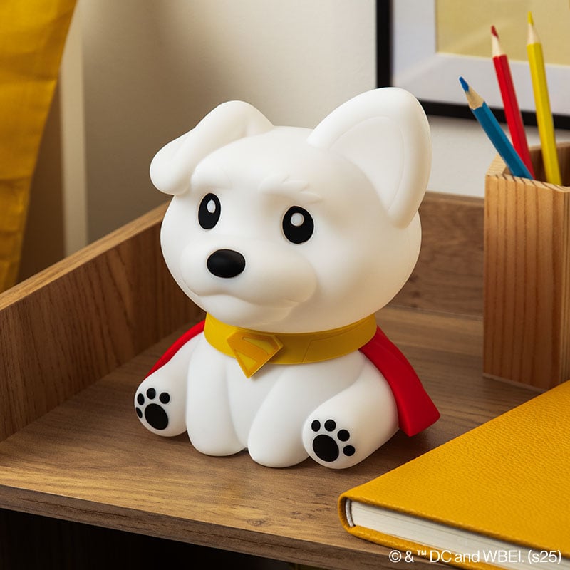 Paladone Superman Krypto – SquishyGlo silikonelampe – lampe på bord