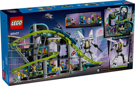 LEGO 60421 City Roller Coaster with Robot Mech, construction toy LEGO