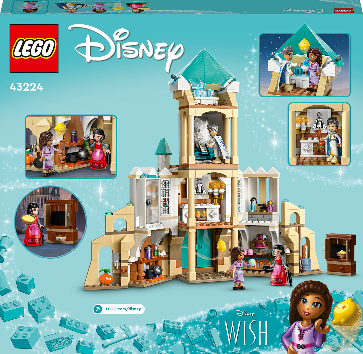 LEGO 43224 Disney Wish King Magnifico's Castle, construction toy LEGO