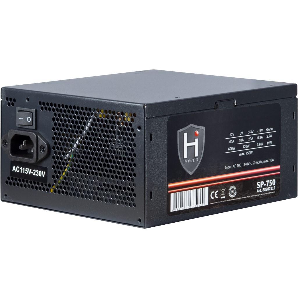 HiPower SP-750 Strømforsyning 750Watt Inter-Tech Elektronik Handels