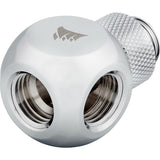 CORSAIR Hydro X Series XF Rotary Y-Splitter Kølevæske system tilpasning 1-pack Sølv