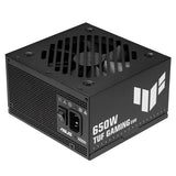 ASUS TUF Gaming 650B EVO – sort hus og blæsergitter set skråt