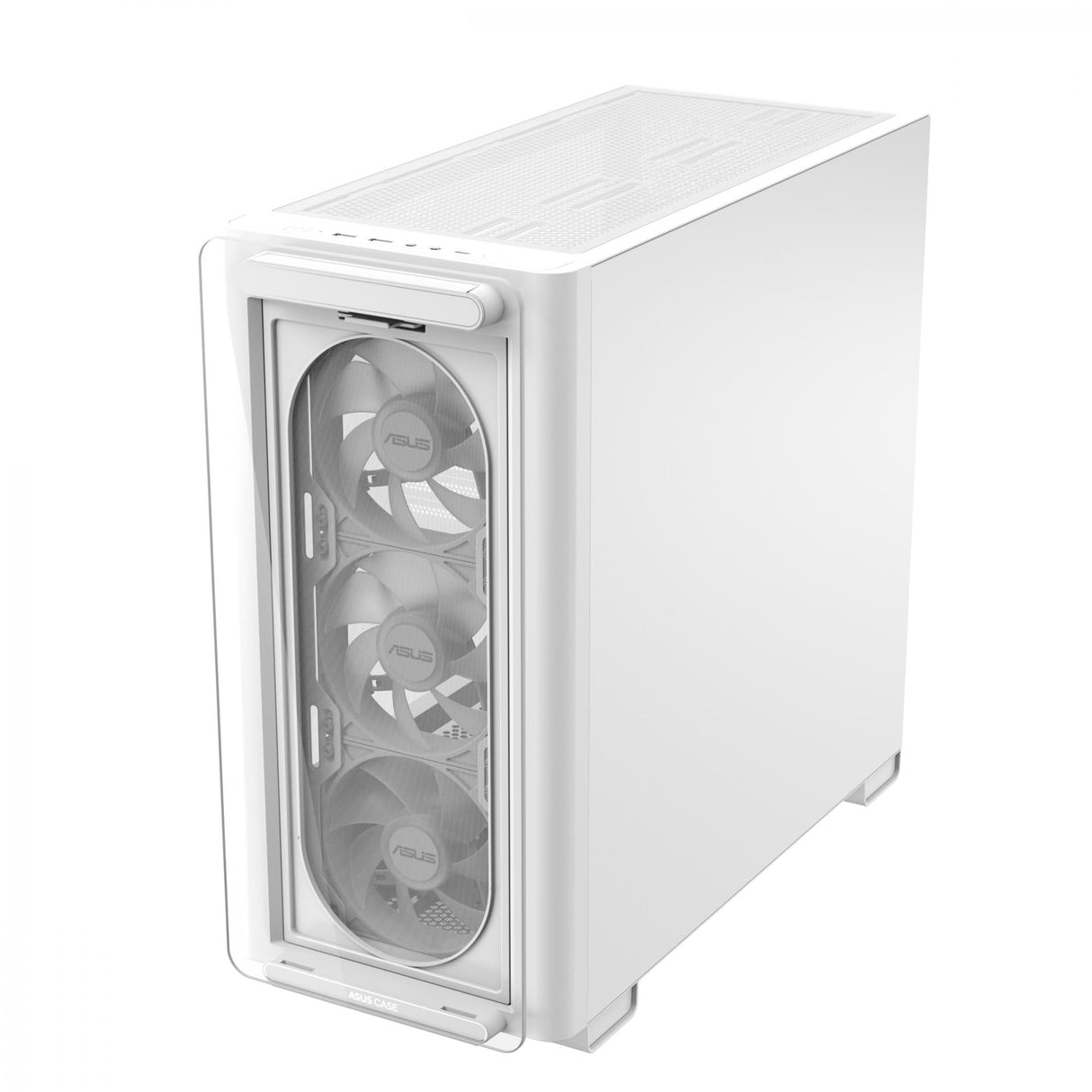 ASUS A23 PLUS Tempered Glass ARGB mATX Case - White ASUS