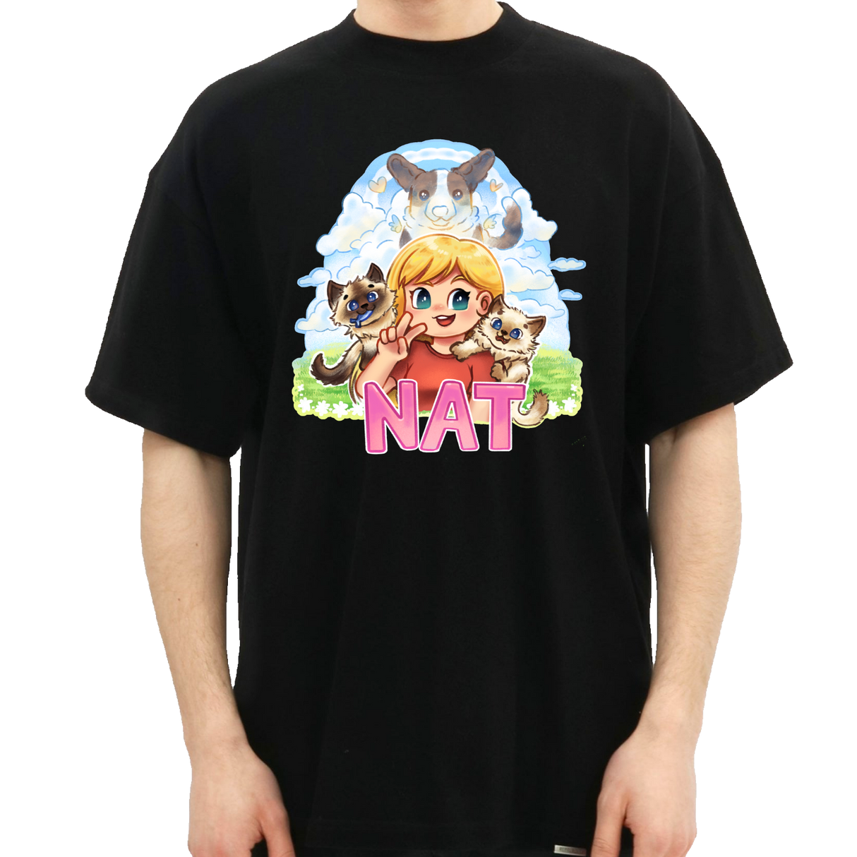 Nat Kæledyr Tee Nat