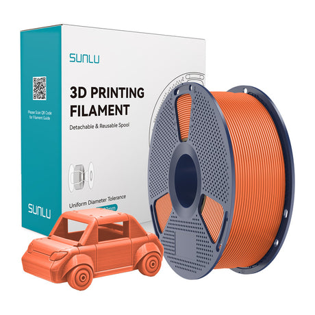 Sunlu PETG filament – Sunny Orange, 1,75 mm, 1 kg