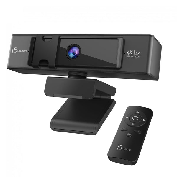 J5 USB 4K Ultra HD Webcam mit 5-fachem Digitalzoom (Fernbedienung)