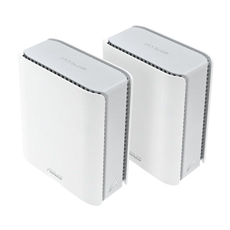 ASUS ZenWiFi BT8 (2-pack) – vist i en samlet opsætning (vinkel 3)