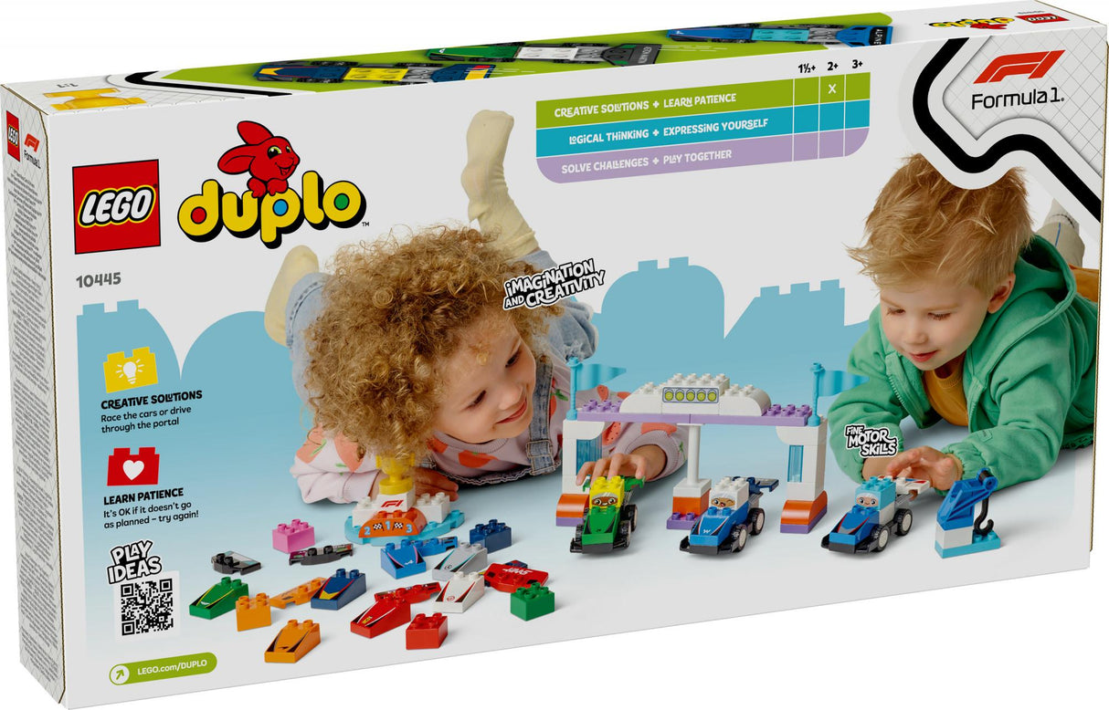 LEGO 10445 DUPLO F1 Team Racing Cars with Racers LEGO