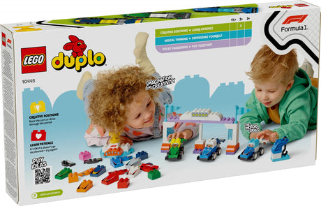 LEGO 10445 DUPLO F1 Team Racing Cars with Racers LEGO