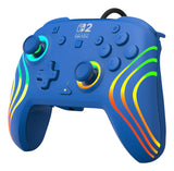 Turtle Beach Afterglow Wave Wired – Switch-controller, blå – Set skråt fra højre